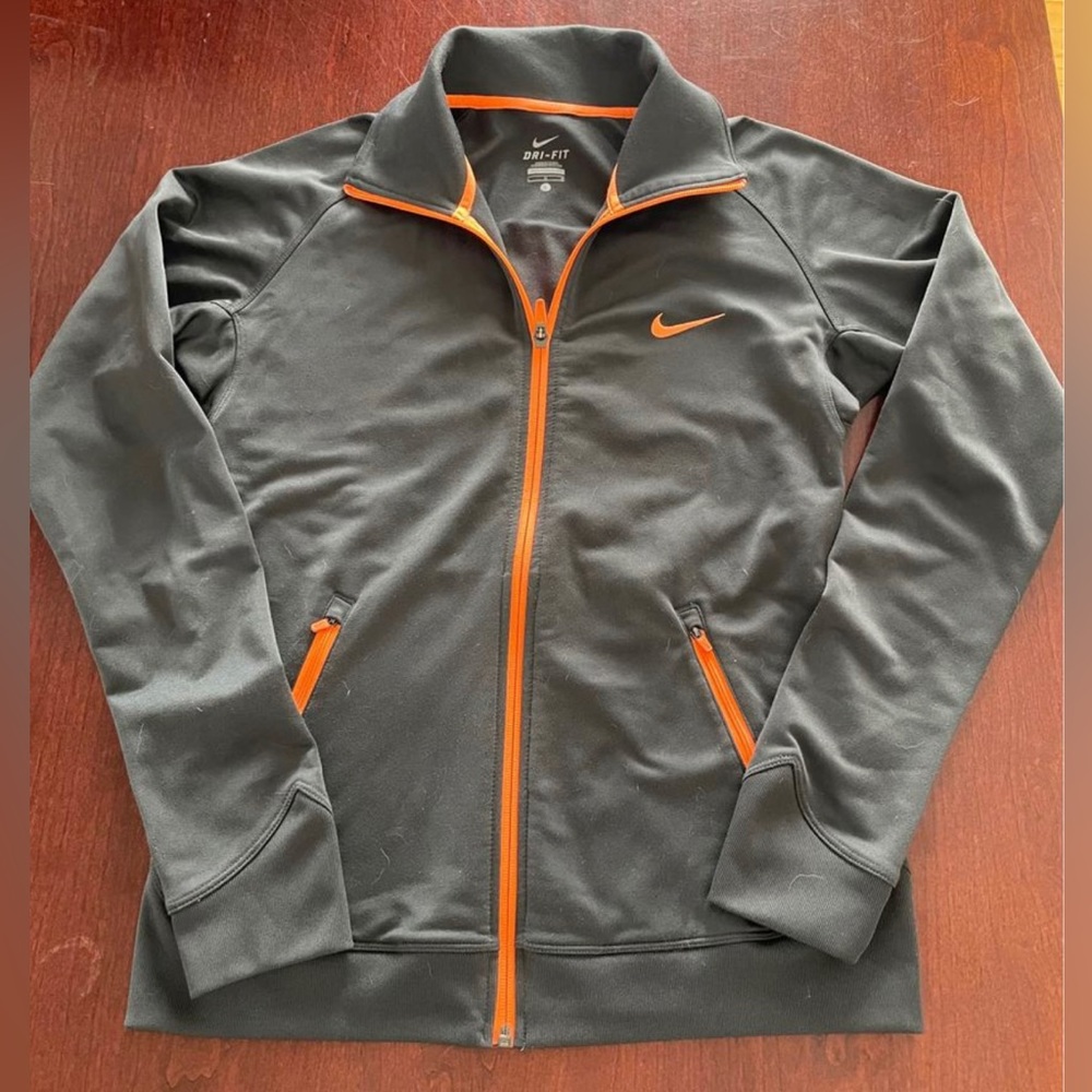 Nike Sweater - Grey & Orange - Women’s size Large
